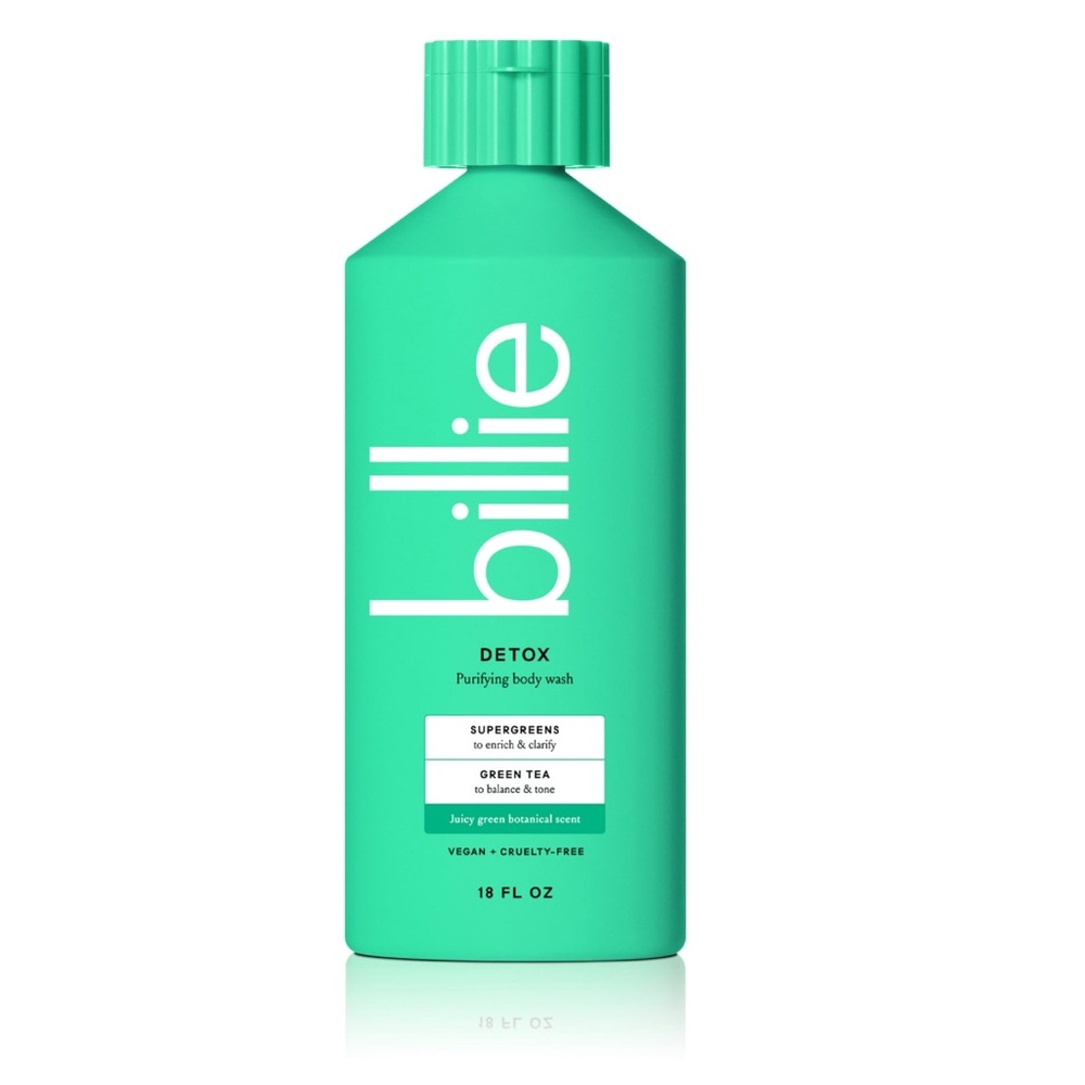 Billie Detox Purifying Juicy Green Botanical Scent Vegan Cruelty Free Body Wash